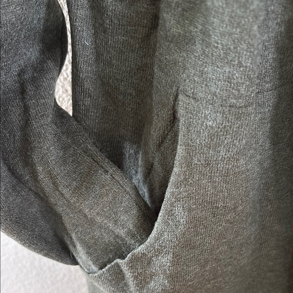 🌺Cyrus Green Knit Cardigan Sweater Long Open Front - Picture 3 of 5